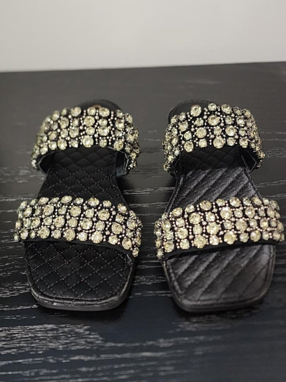 Sam Edelman Sandals Ezel Black Suede Sz 6